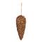 Hello Honey® 7.5" Natural Pinecone Shell Ornament with Gold Glitter